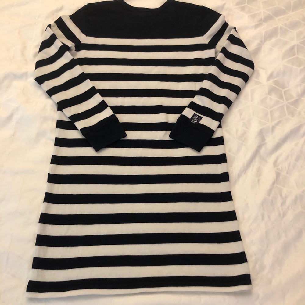 POLO RALPH LAUREN Blue & White Striped Dress